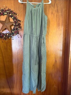 Maurices Olive Green Sleeveless Jumpsuit